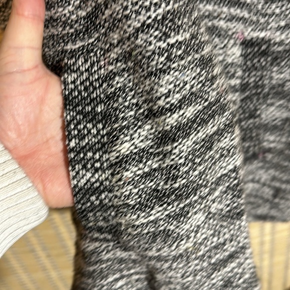 Tara By Vince Heather Gray Drawstring Cowl Neck Short Sleeve Sweater Large - Picture 8 of 16